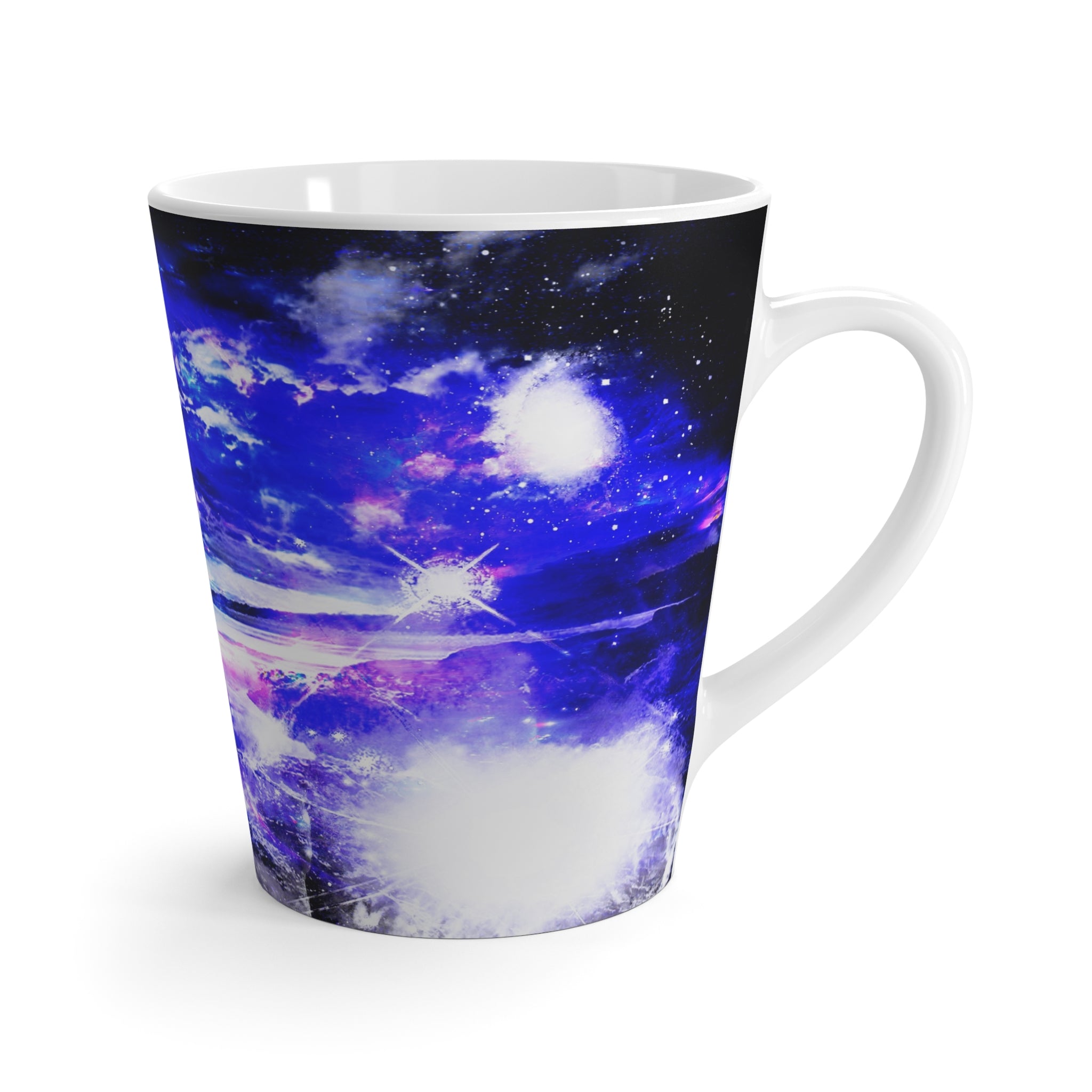 Amethyst Sapphire Dancing Sea Dreams Latte Mug