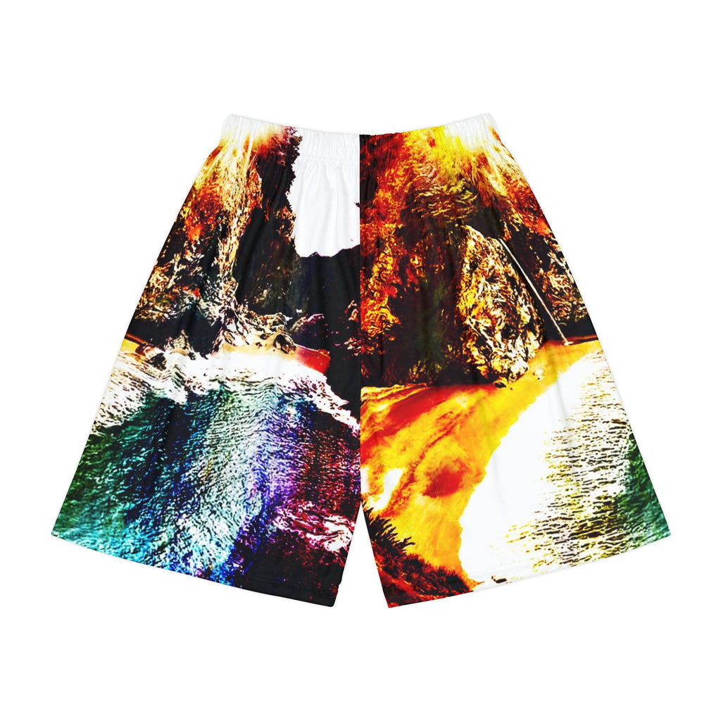 Rise Again Hideaway Cove Dreams Men’s Sports Shorts