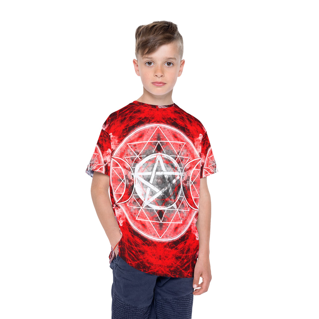 Katerina's Waiting for Hello Triple Goddess Meditations Kids Sports Jersey