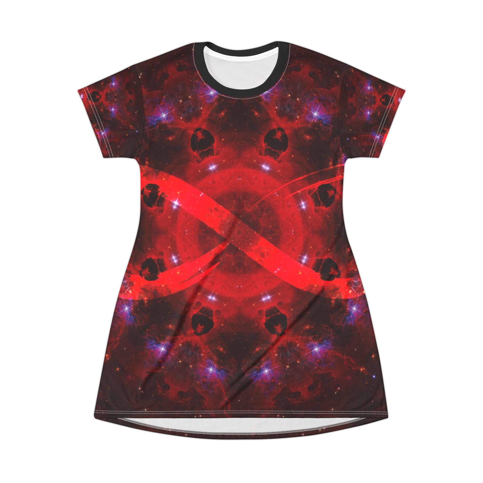 Katerina's Battle Symphony Red Instead Infinity Desires T-Shirt Dress