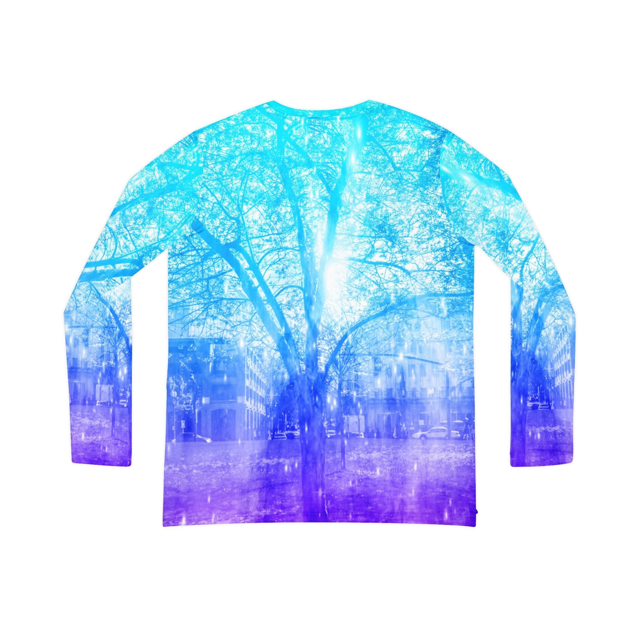 Vernal Tree Dreams Women's Long Sleeve V-Neck Shirt