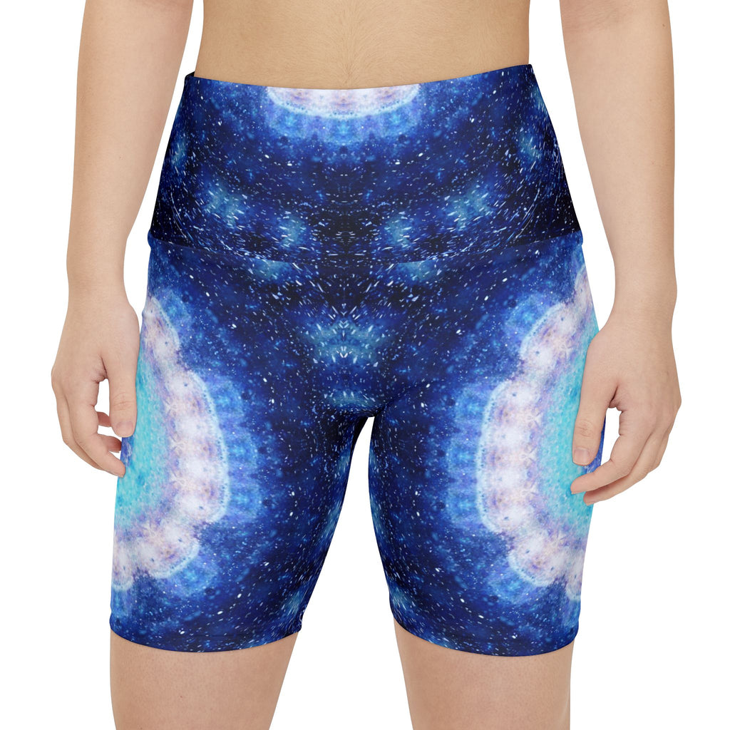 Transcendent Serenity Desires Women's Workout Shorts