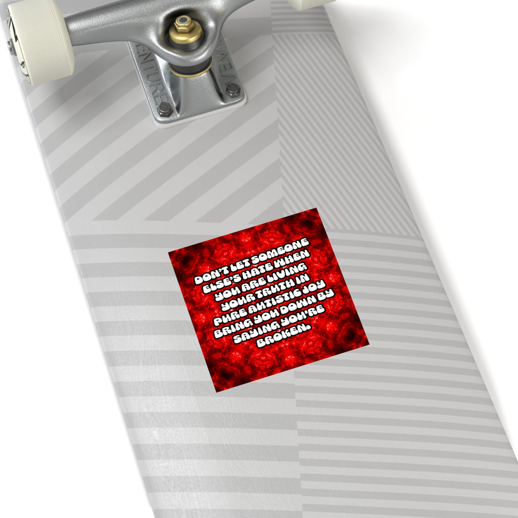 Katerina's Battle Symphony Desires 2022 "Don't Let" Square Stickers, Indoor\Outdoor