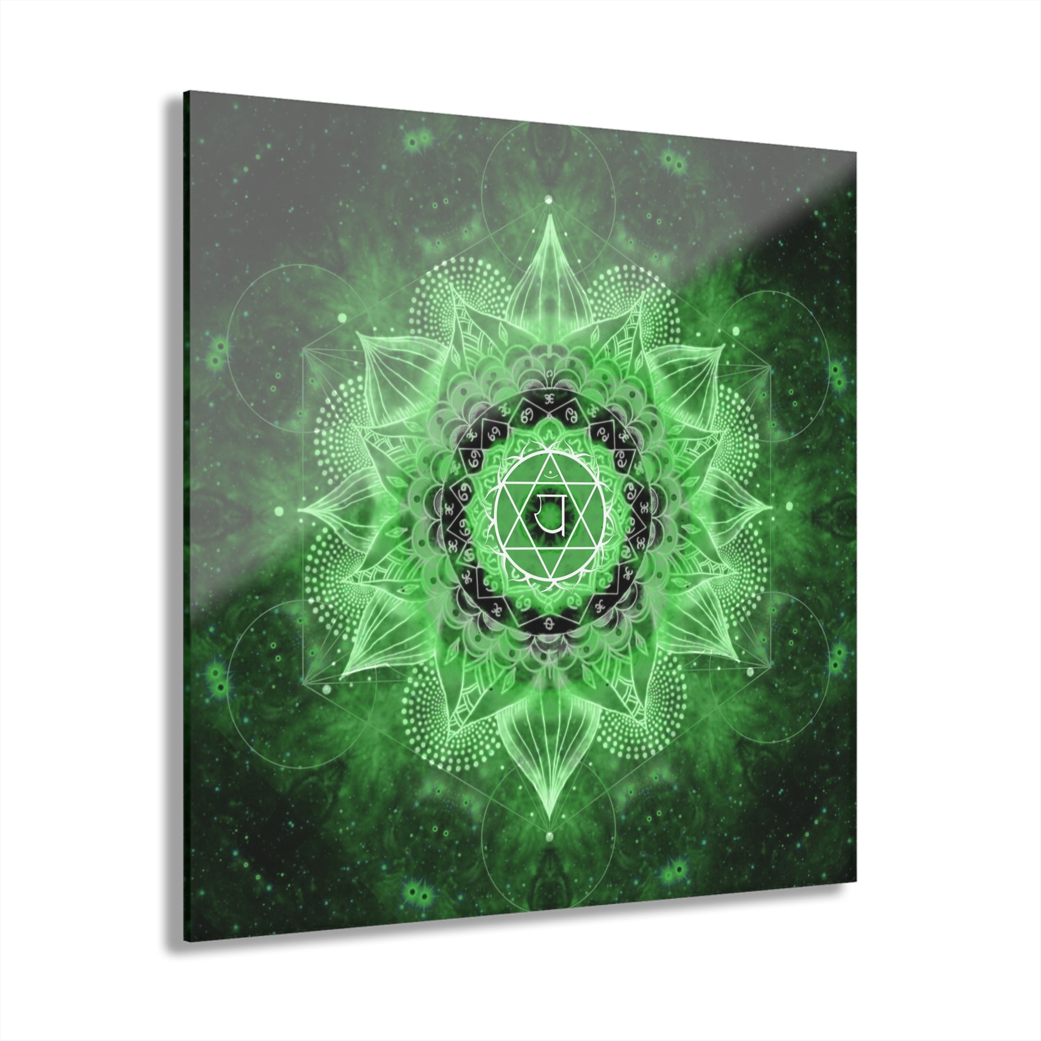 Anahata Meditations Acrylic Print (French Cleat Hanging)