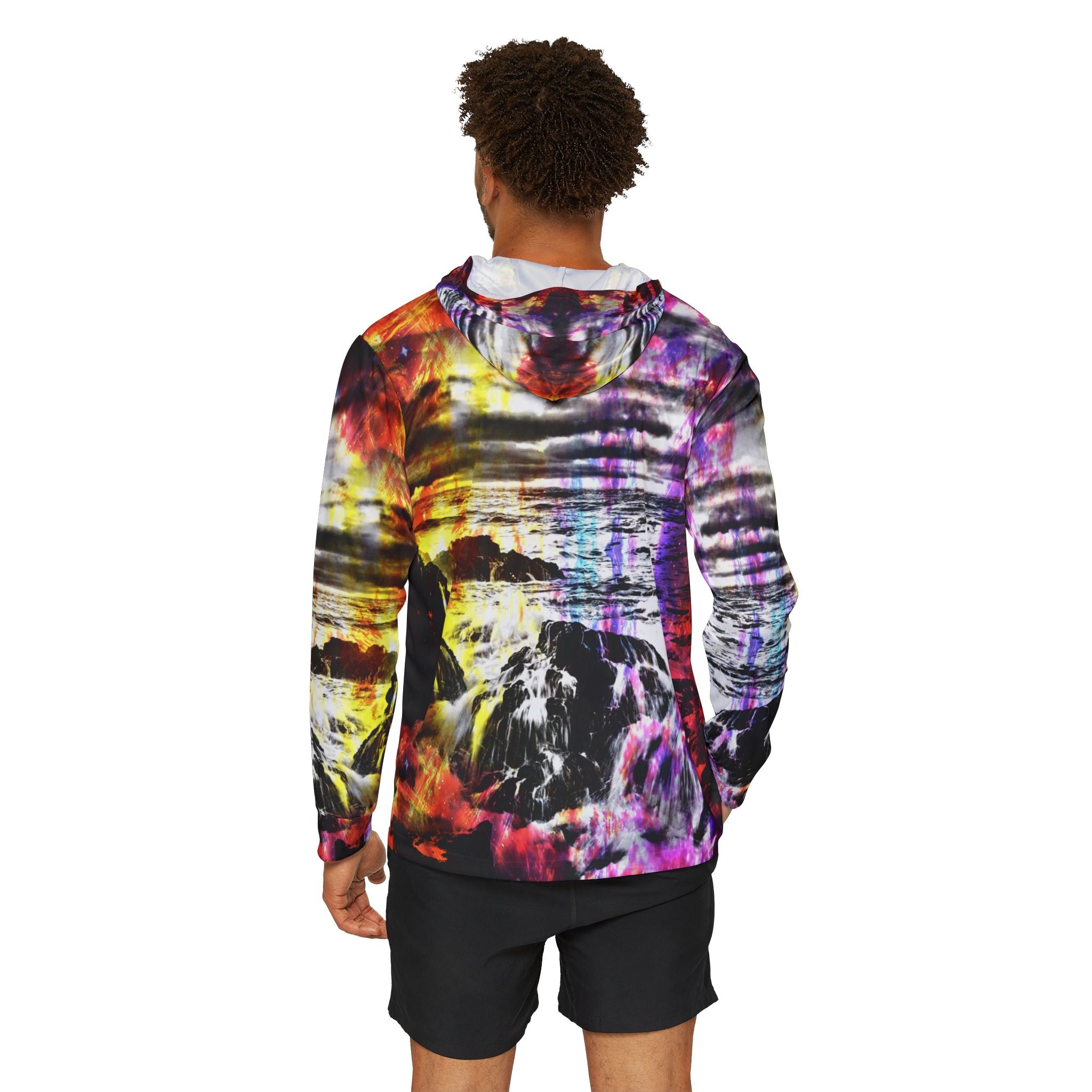 Rise Again Cosmic Falls Dreams Men's Sports Warmup Hoodie