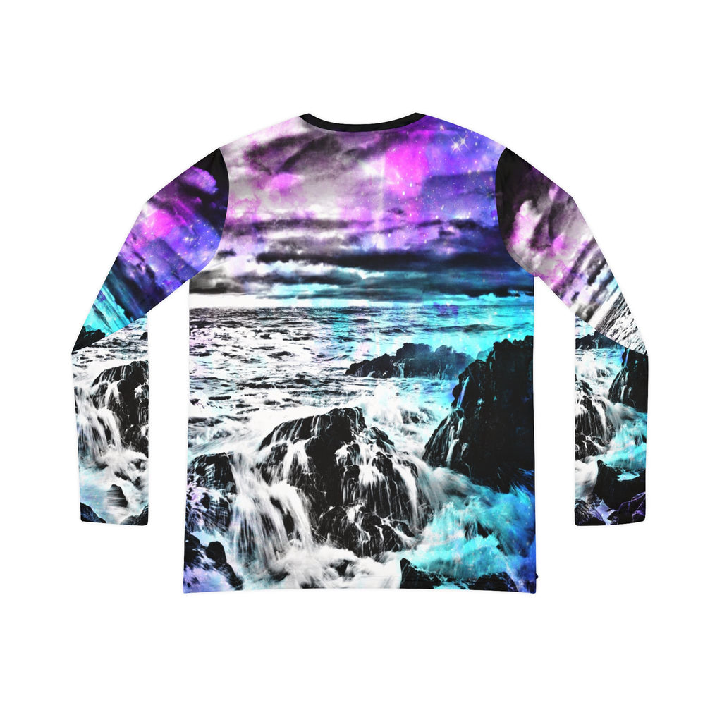 Lover's Creation's Heaven Cosmic Falls Dreams Long Sleeve V-neck Shirt