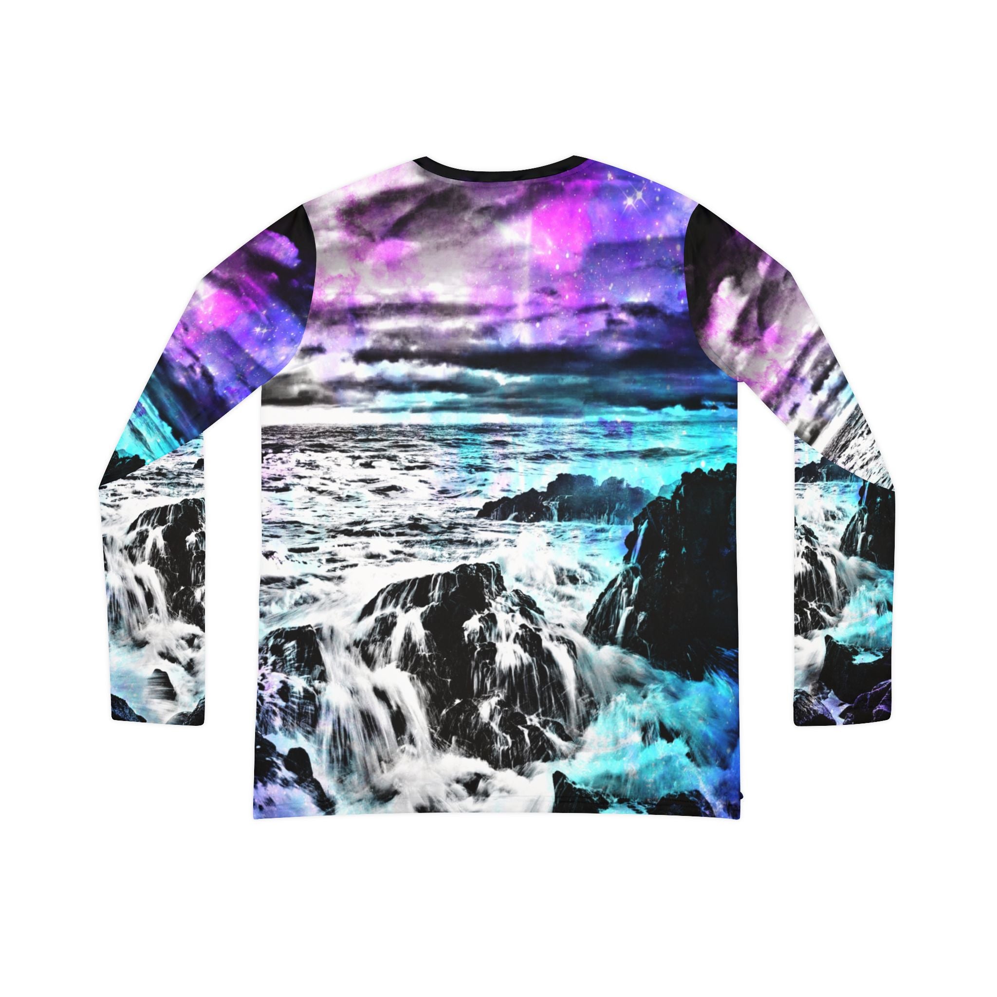 Lover's Creation's Heaven Cosmic Falls Dreams Long Sleeve V-neck Shirt