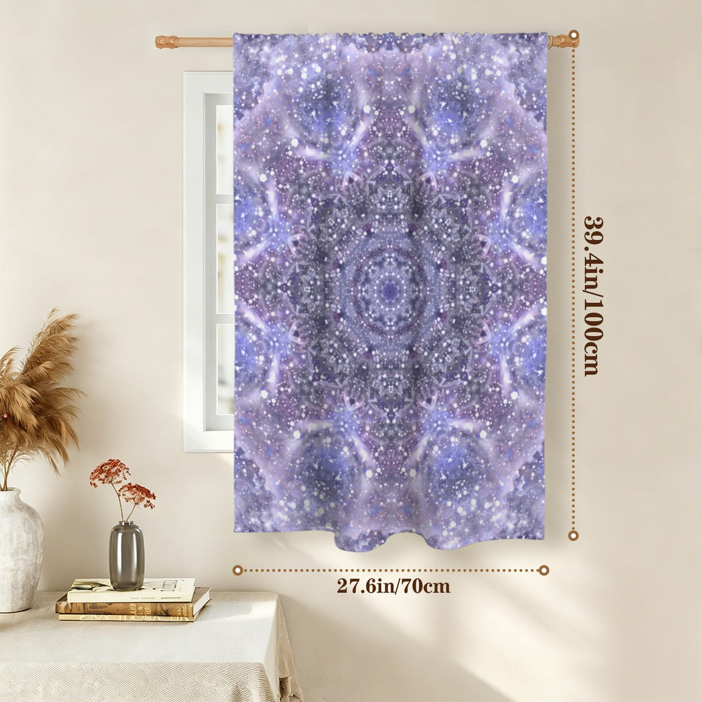 Katerina's Lilac Star Desires Window Curtain 27.6" x 39.4" ( 1 Piece ) | Ships from USA