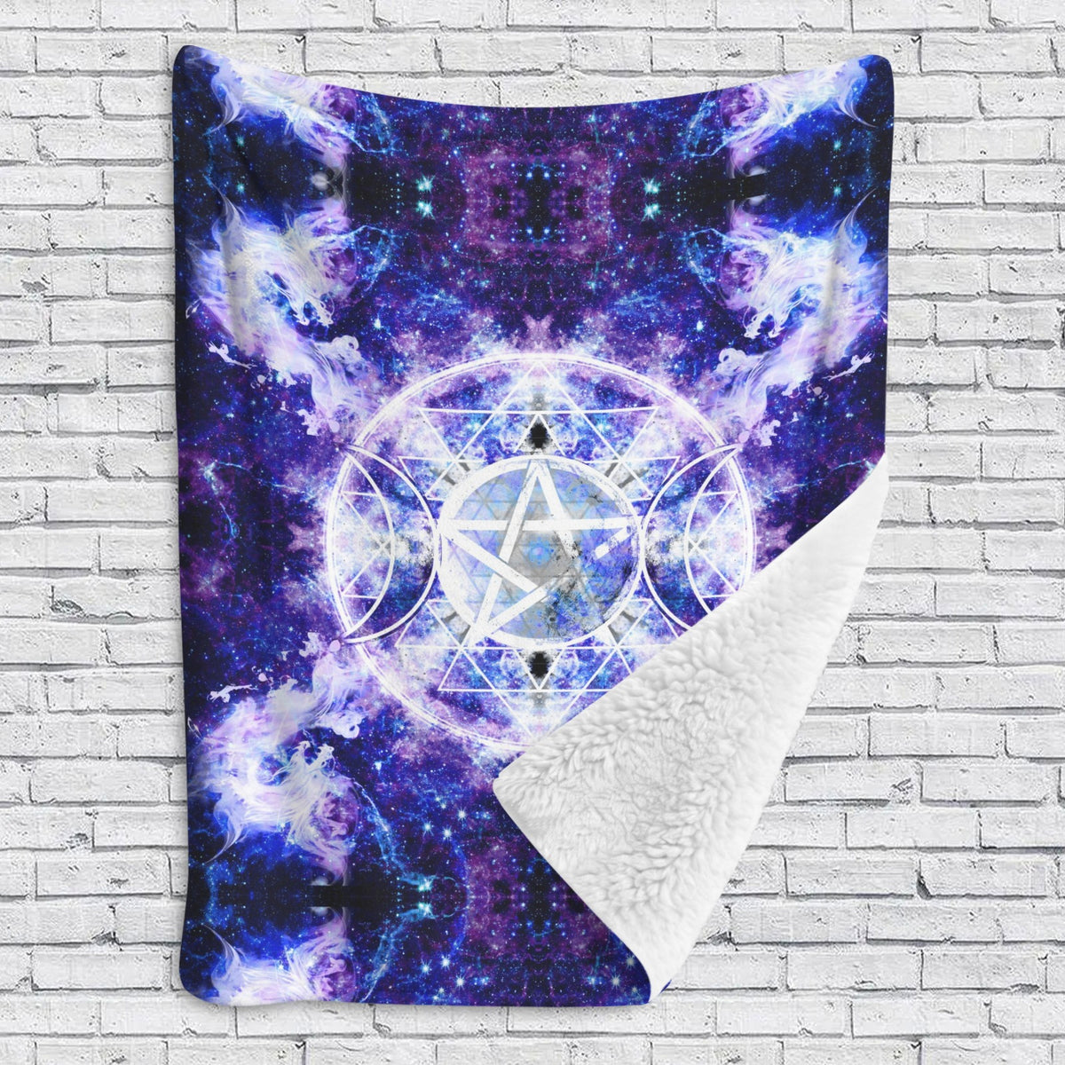 Amen Jin's Katerina's Dracularian Dragoness Triple Goddess Meditations u Sherpa Fleece Blanket 60" x 80" | Ships from USA
