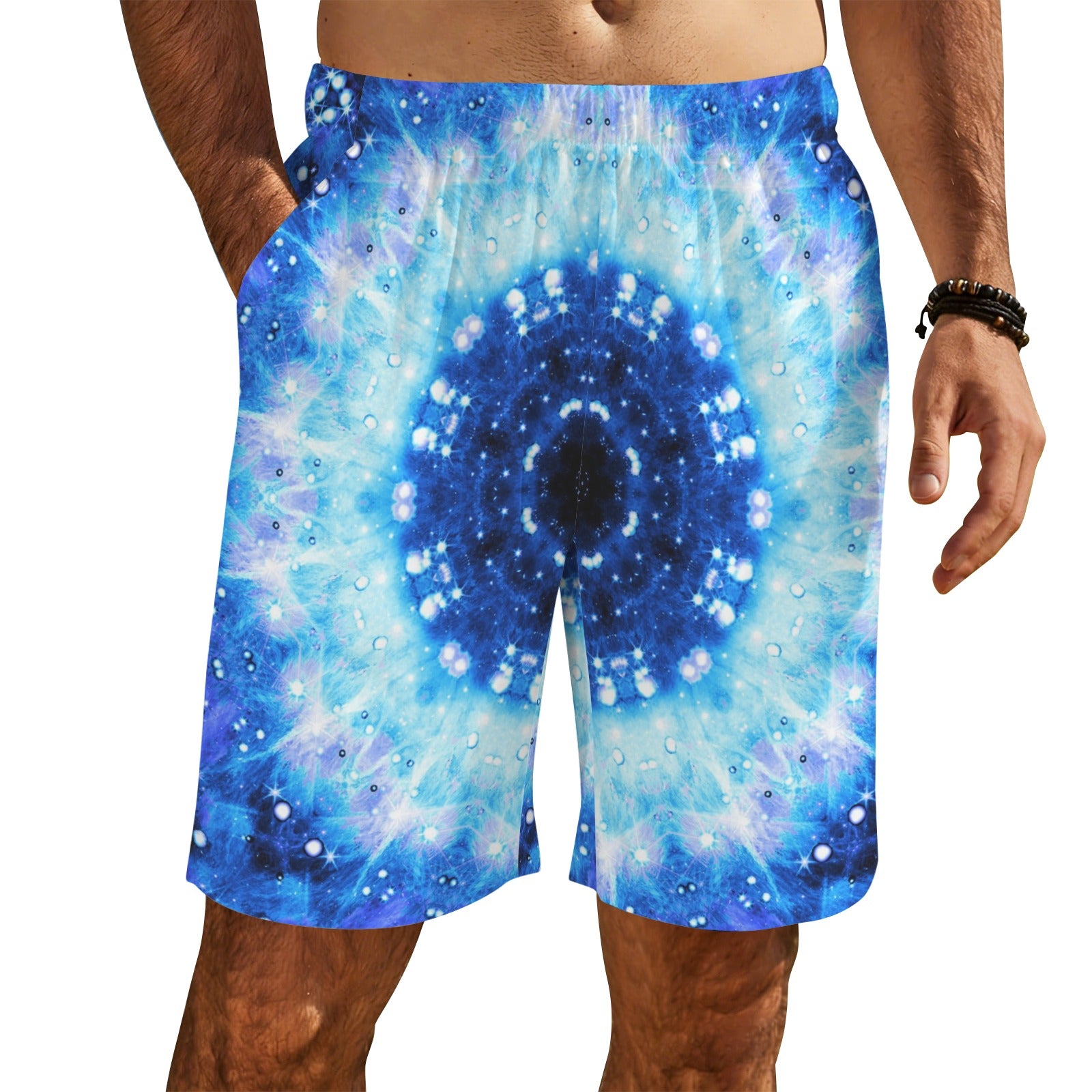 Katerina's Noel Nouvelette Desires Men's All Over Print Beach Shorts (Sets 26) | Ships from USA