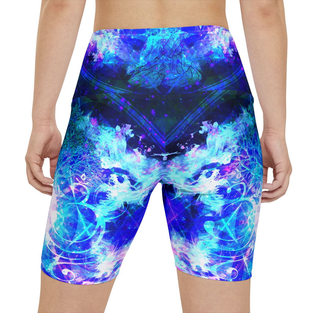 Amen Jin's Memories of Yesterday Buddha Meditations Women's Workout Shorts