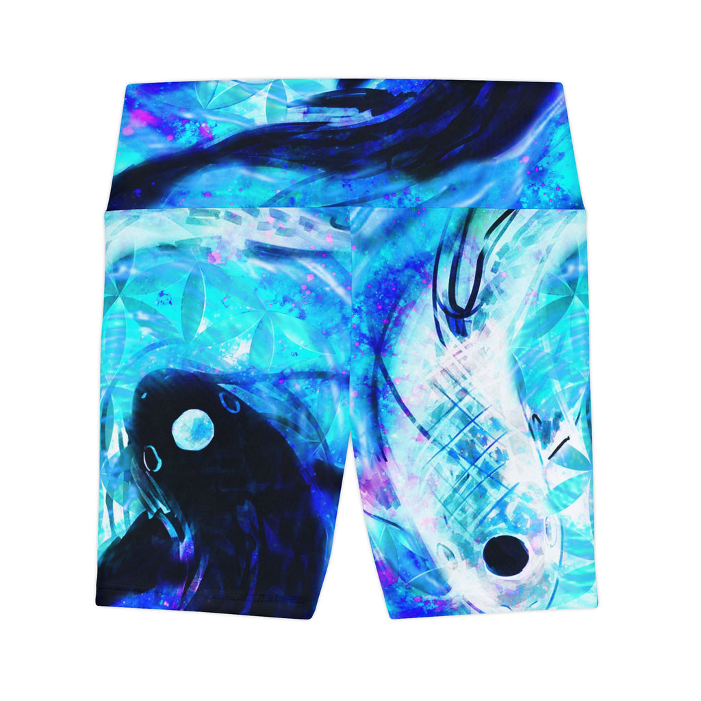 Amen Jin's Memories of Yesterday Koi Meditations Women's Workout Shorts