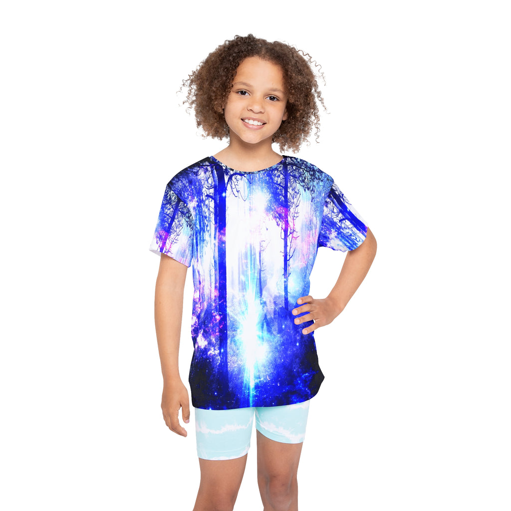 Iridescent Mystic Night Dreams Kids Sports Jersey