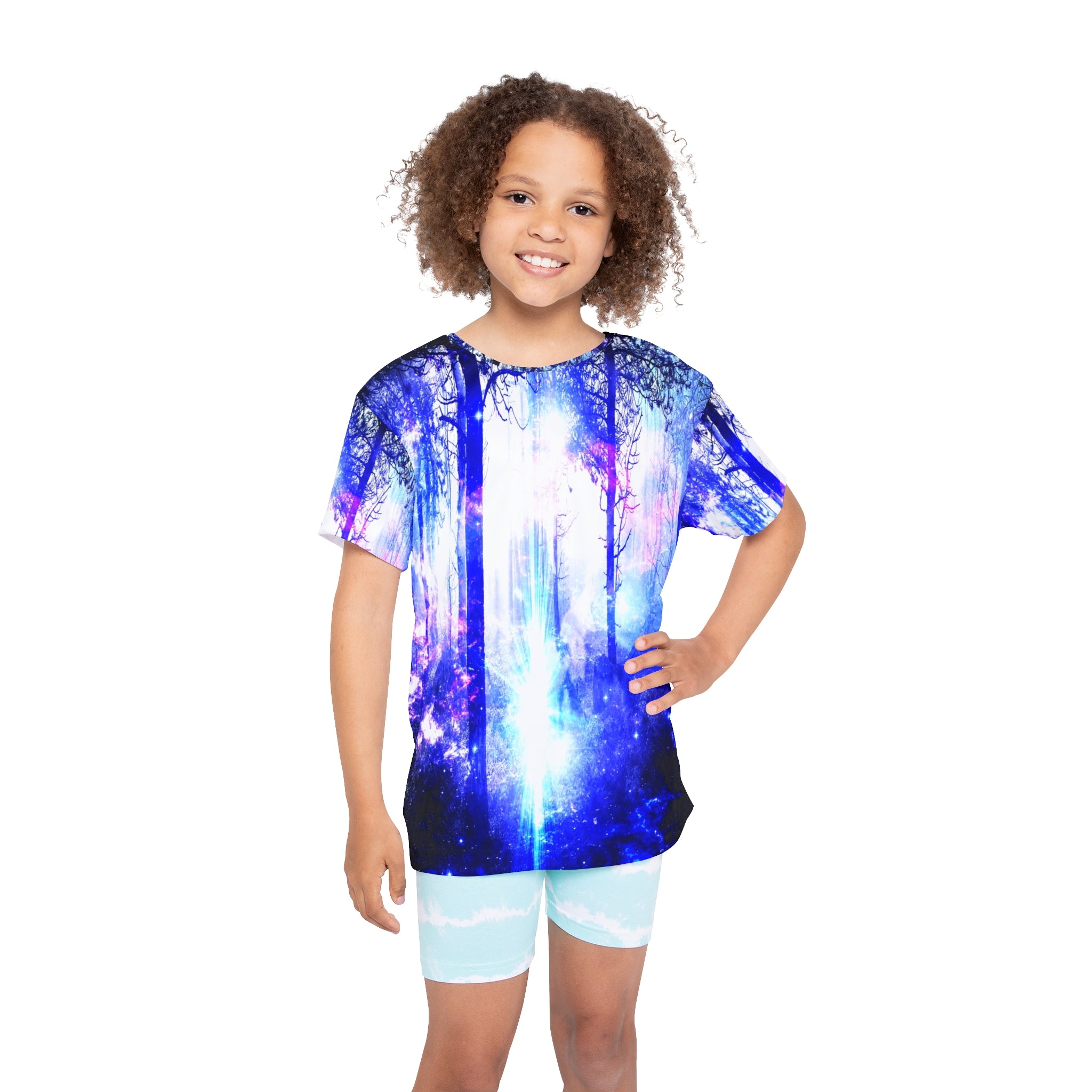Iridescent Mystic Night Dreams Kids Sports Jersey
