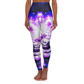 Amethyst Rose Tranquil Garden Dreams High Waisted Yoga Leggings