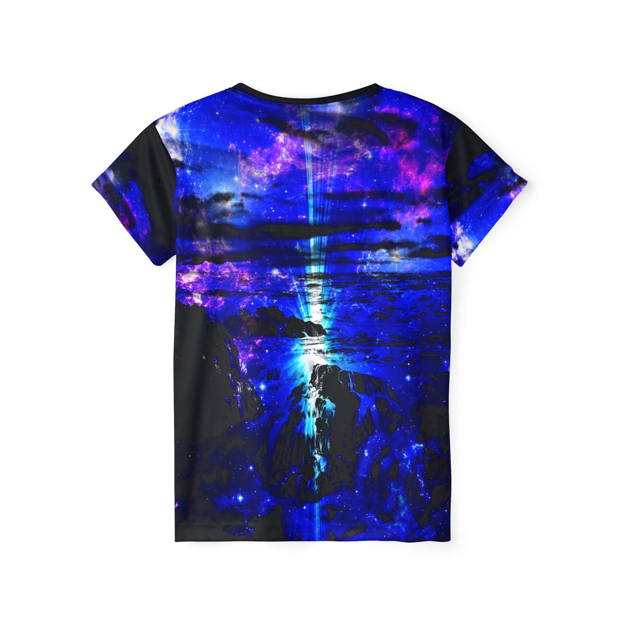 Iridescent Cosmic Falls Dreams Women's Sports Jersey