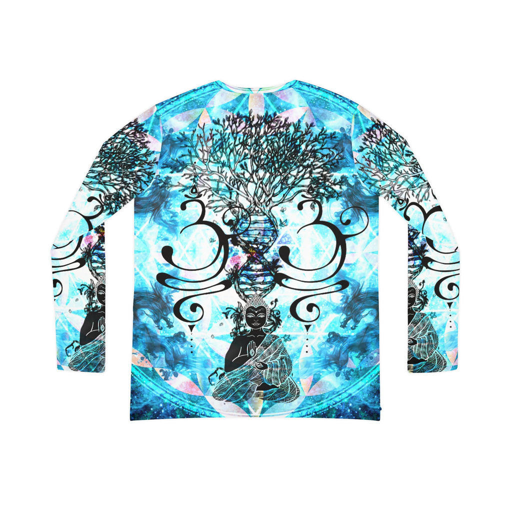 Amen Jin's all the White Horses Buddha Meditations Long Sleeve V-neck Shirt