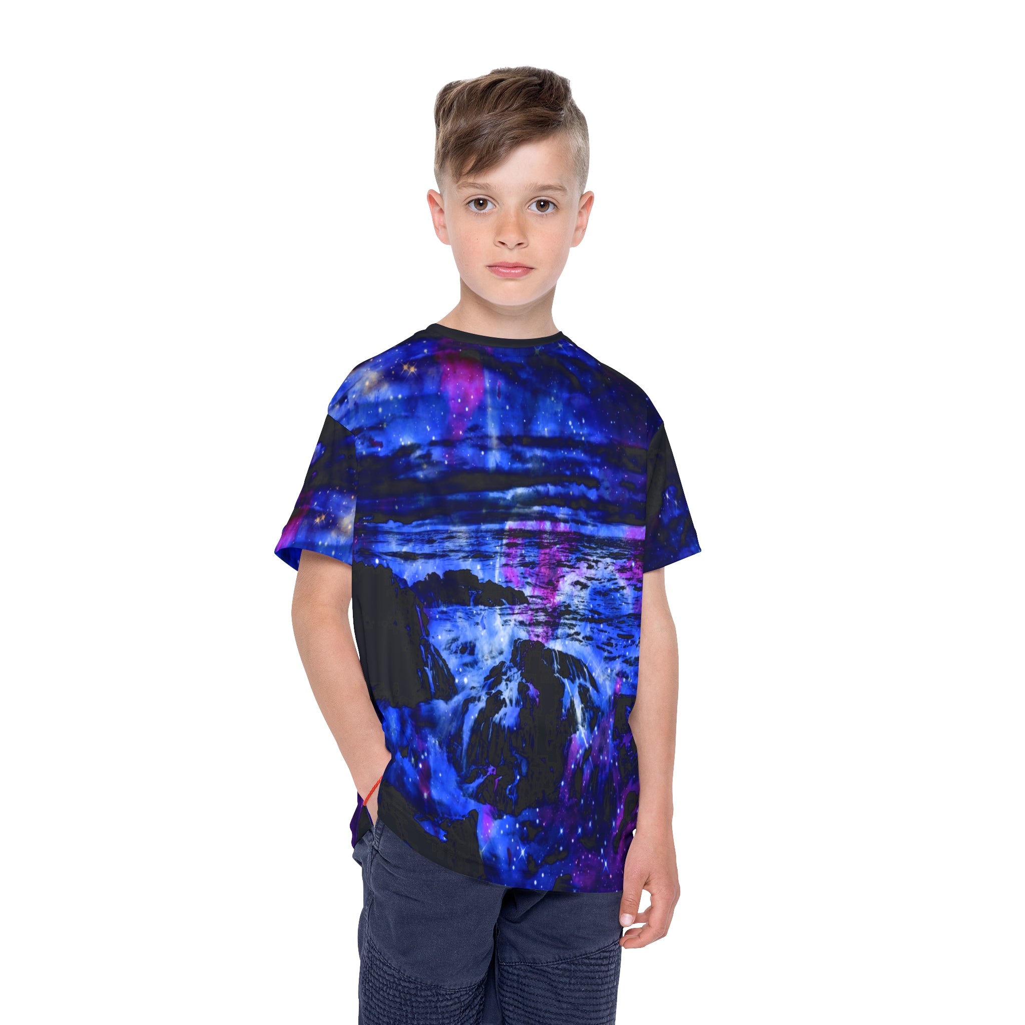 Lover's Cosmic Falls Dreams Kids Sports Jersey