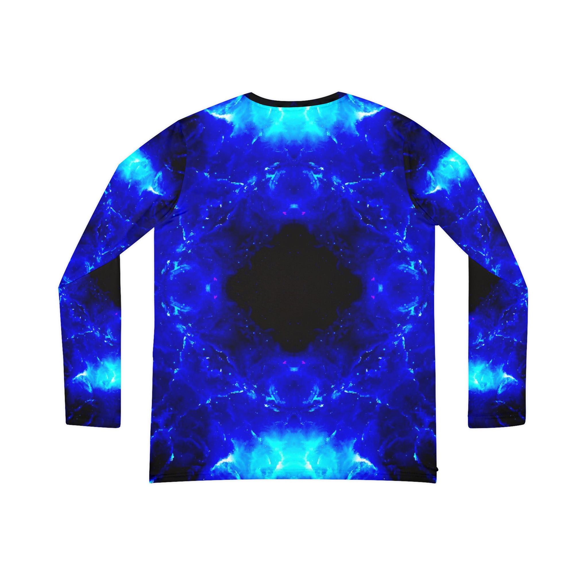 Amen Jin's Blue Flame Desires Long Sleeve V-neck Shirt