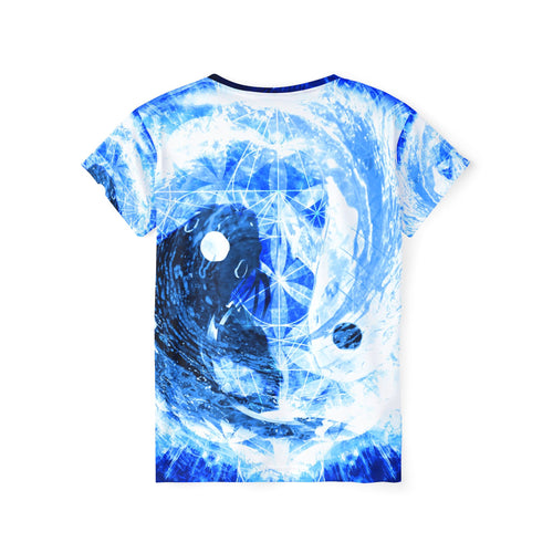 Amen Jin's Blue Sun Koi Meditations Women's Sports Jersey