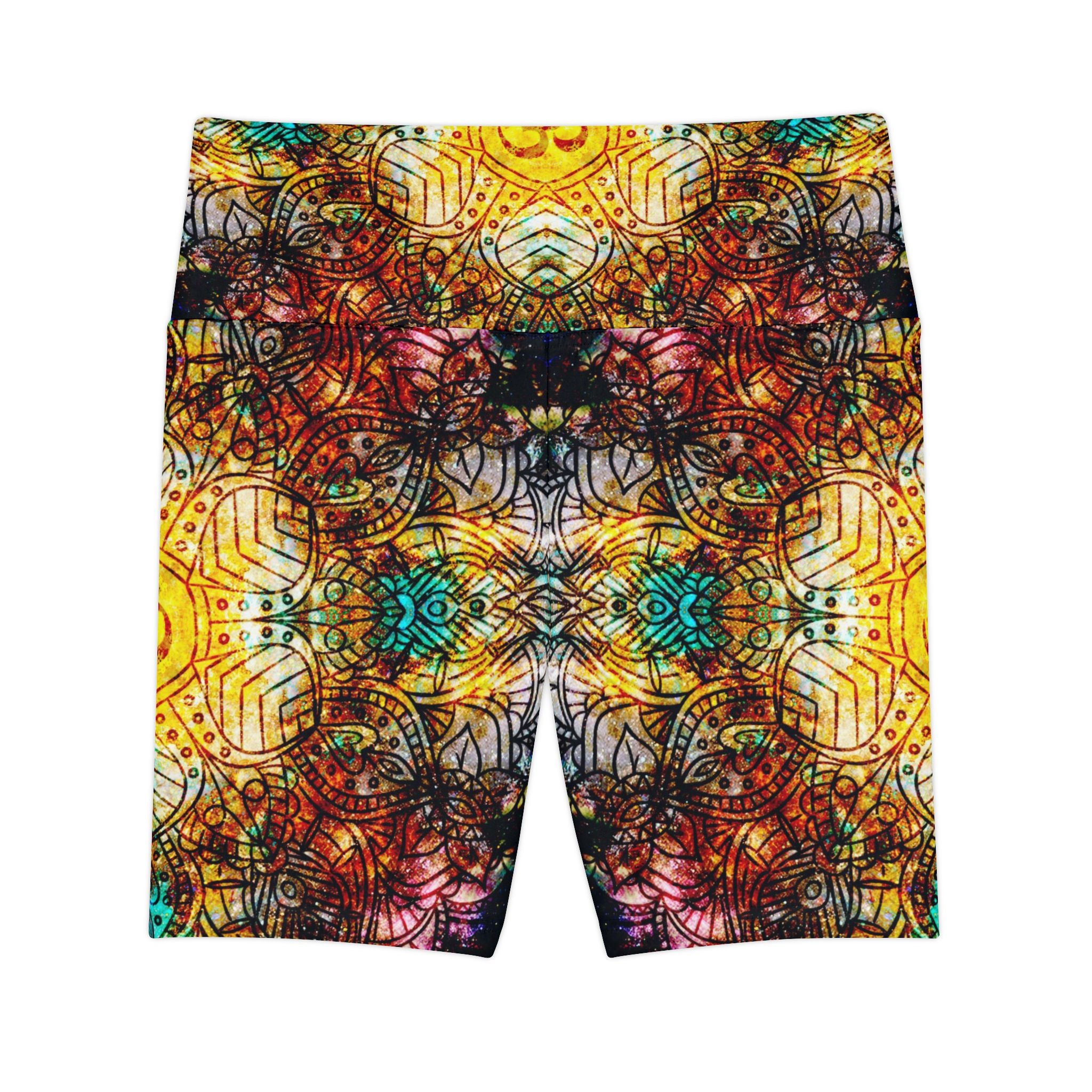 Amen Jin's Desires to Breathe Again Om Meditations Women's Workout Shorts