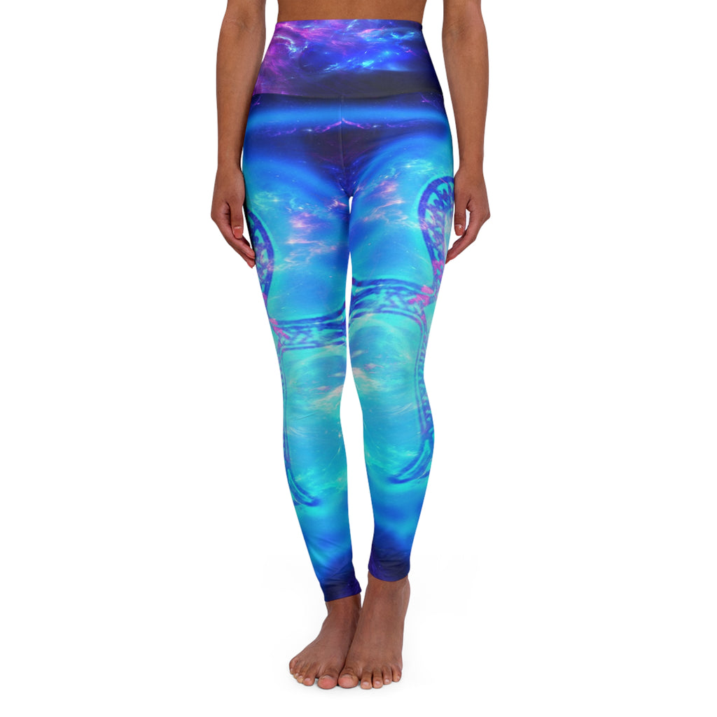 Amethyst Ankh Dreams High Waisted Yoga Leggings