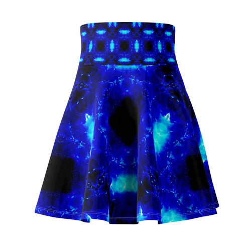 Amen Blue Fire Desires Women's Skater Skirt