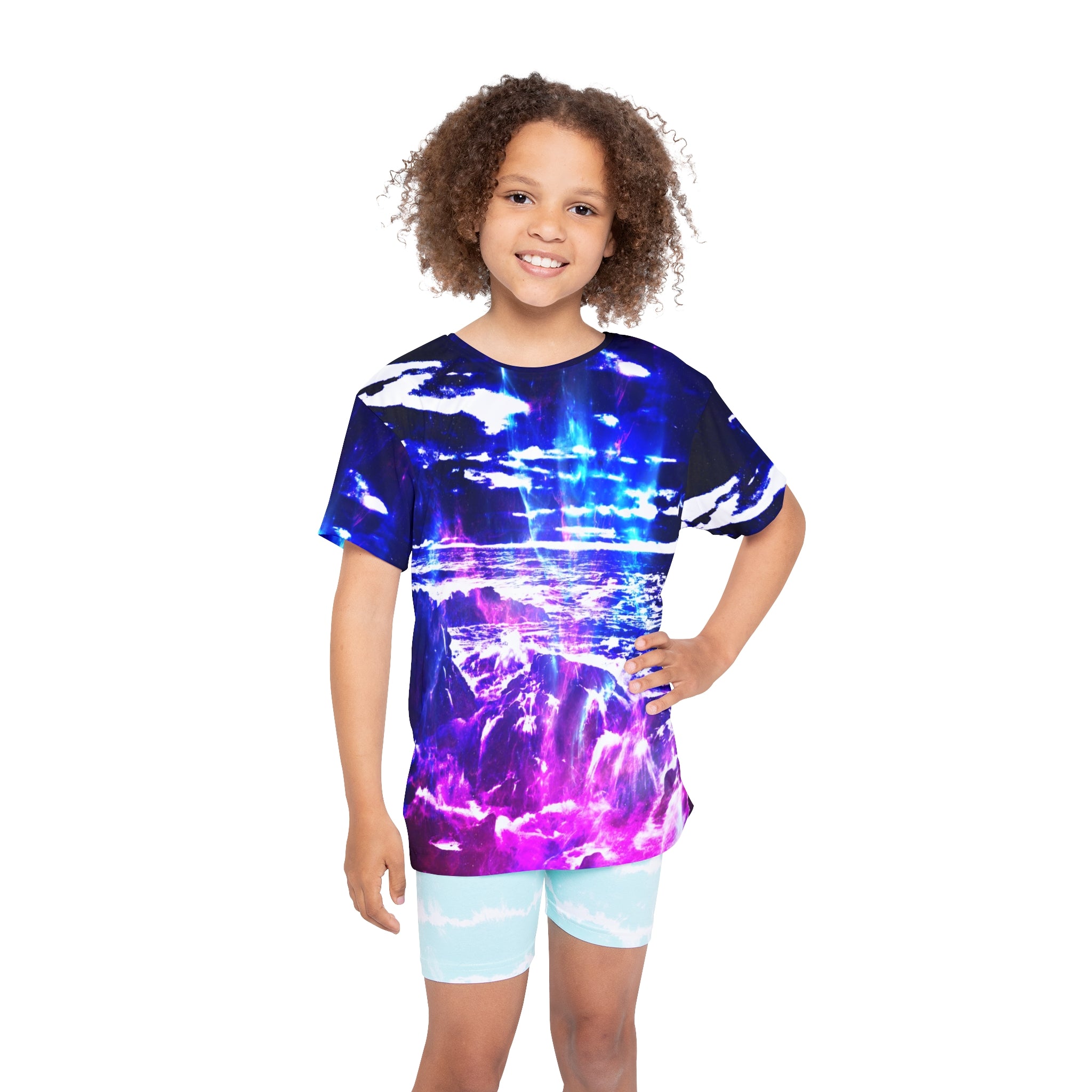 Amethyst Cosmic Falls Dreams Kids Sports Jersey