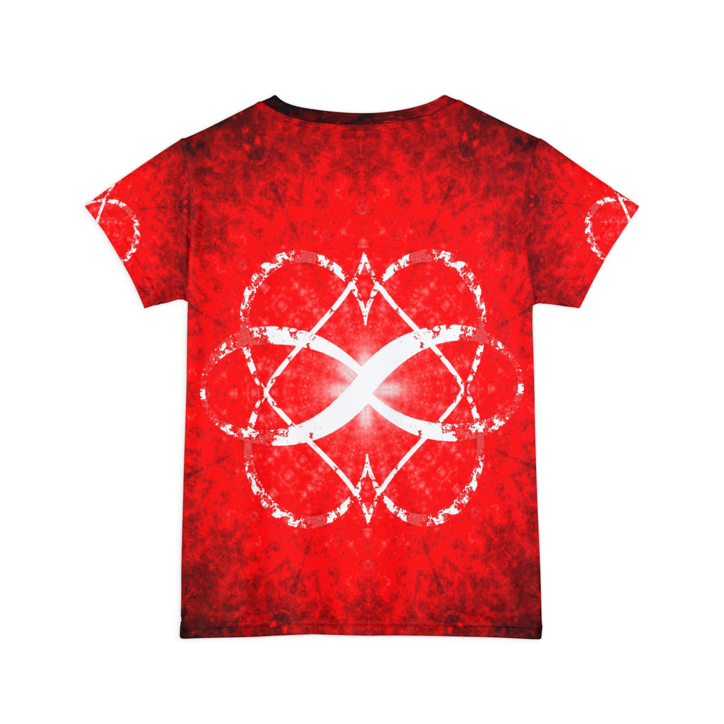 Katerina's Red Instead Infinity Desires 2024 Women's Short Sleeve Shirt