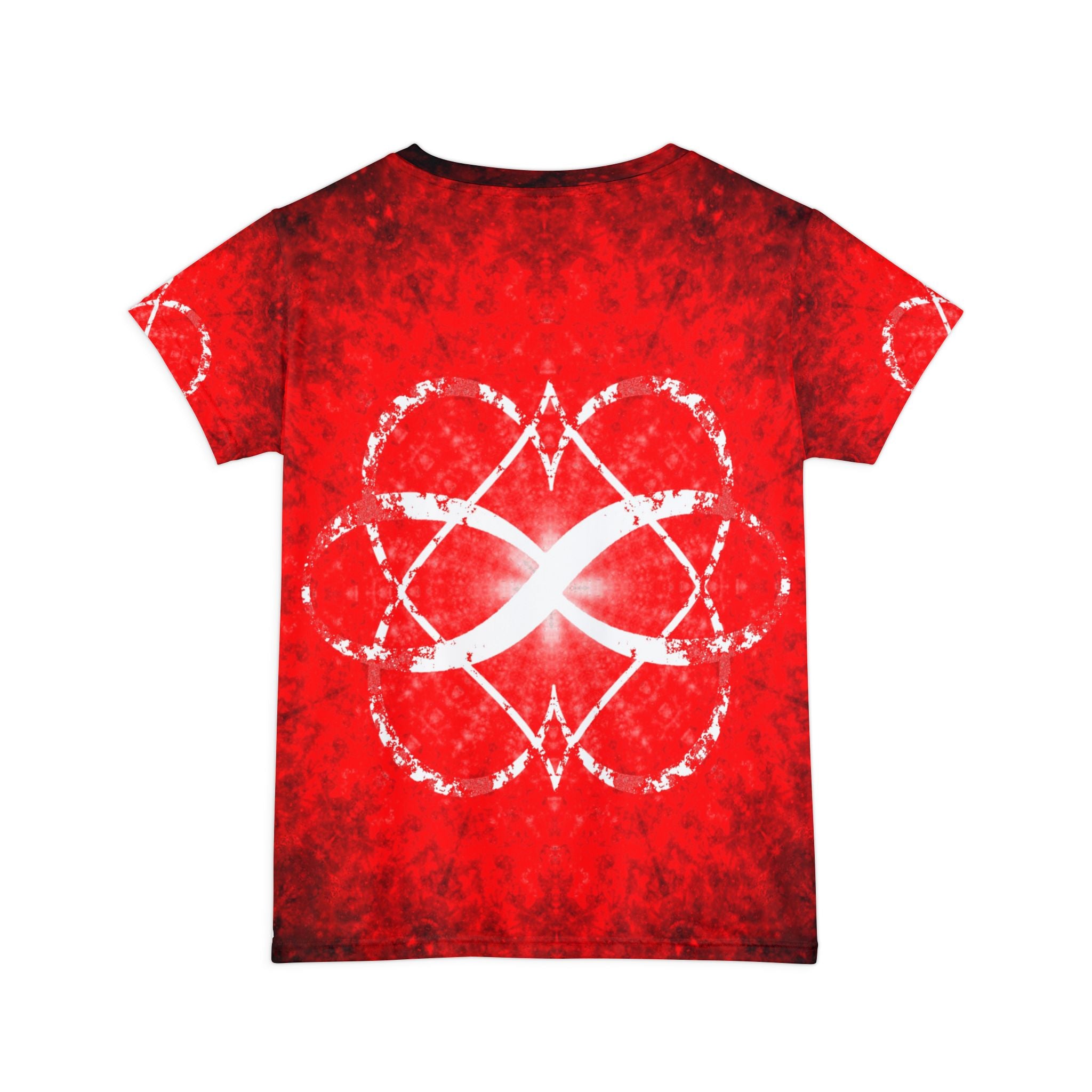 Katerina's Red Instead Infinity Desires 2024 Women's Short Sleeve Shirt