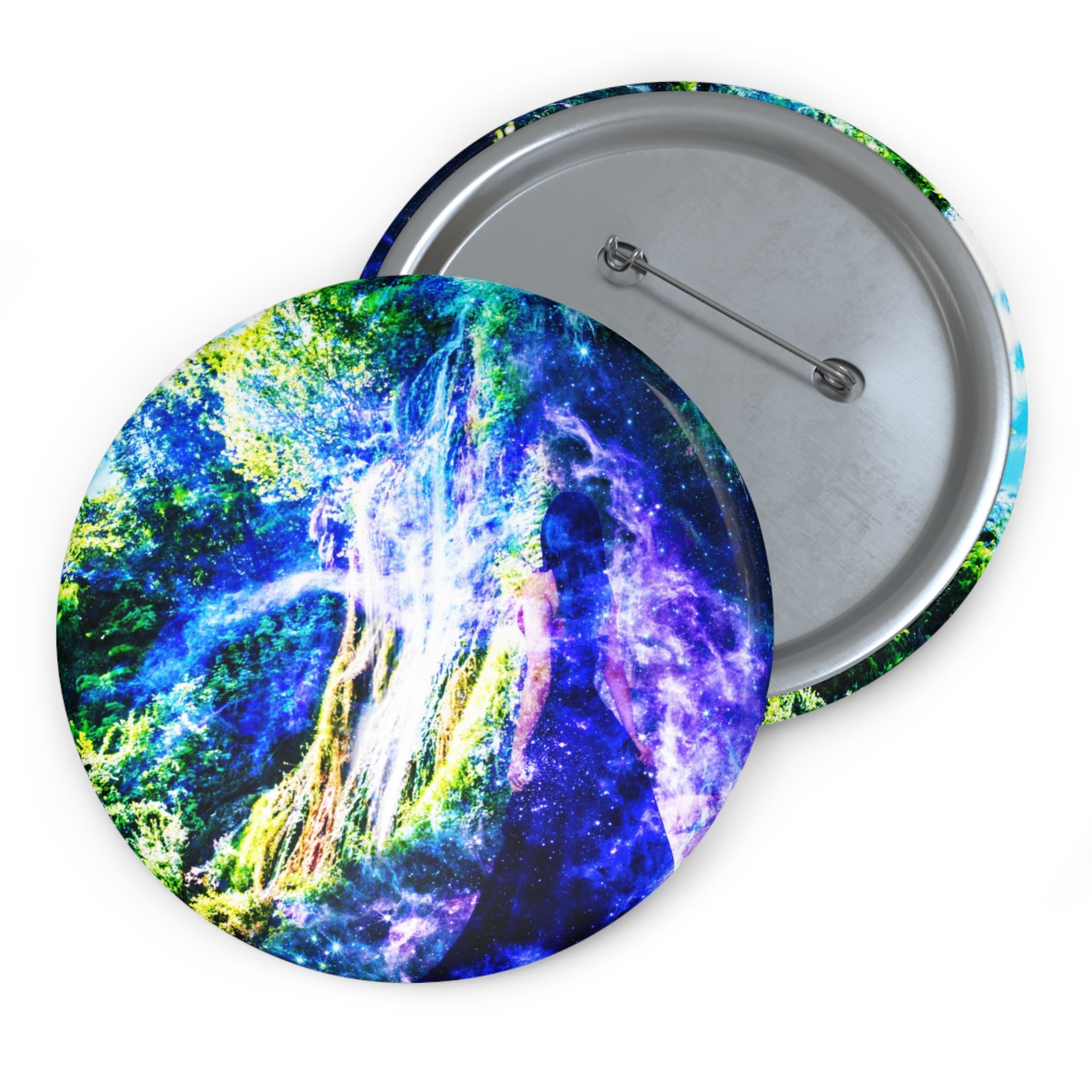 Katerina's Venio Domum Cascada Clocota Dreams Pin Button