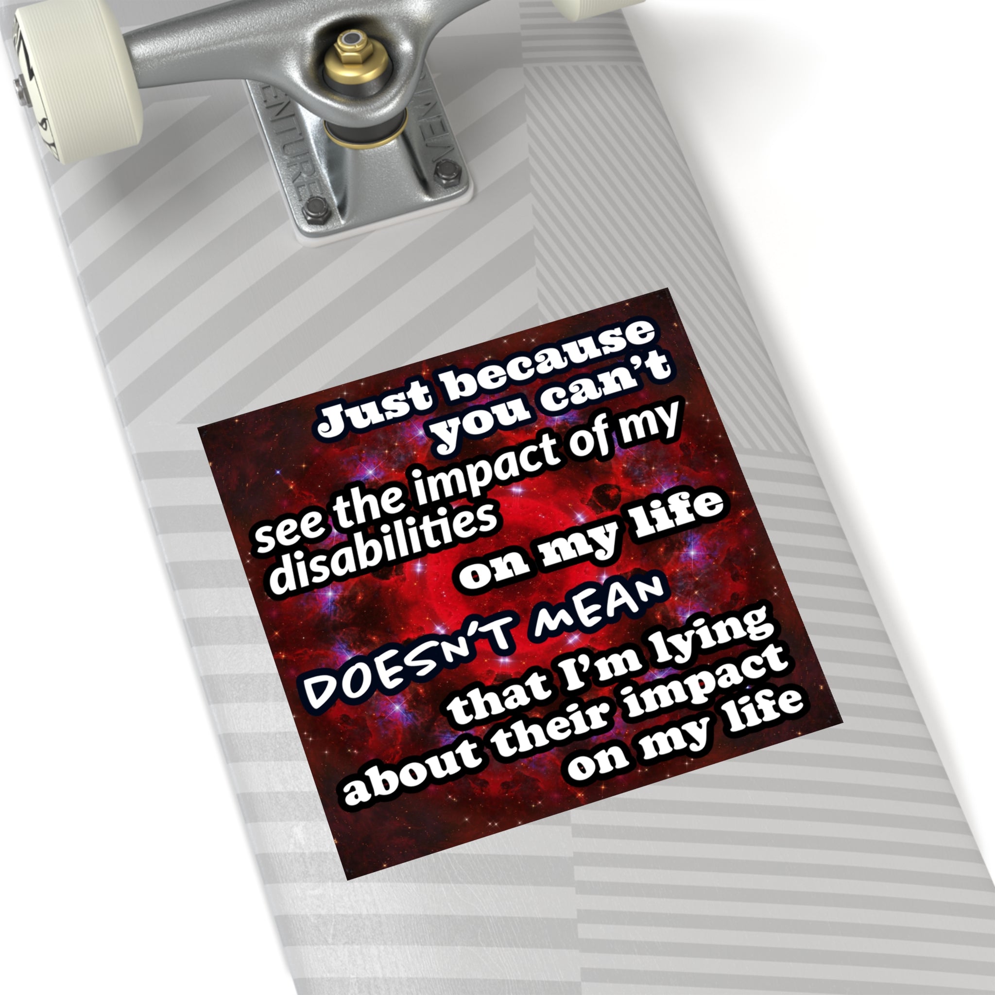 Katerina's Battle Symphony Desires "Just Because You Can't" Square Stickers, Indoor\Outdoor