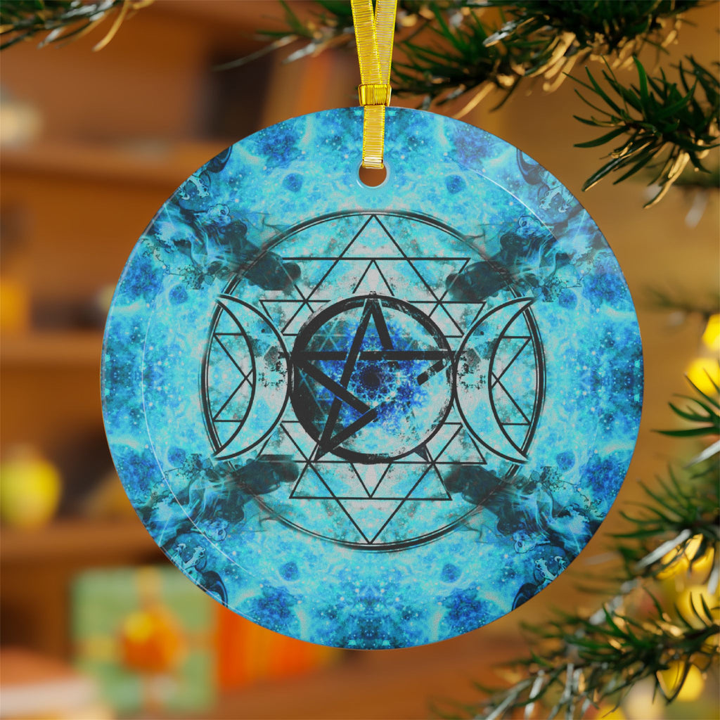 Amen Jin's all the White Horses Triple Goddess Meditations Glass Ornaments