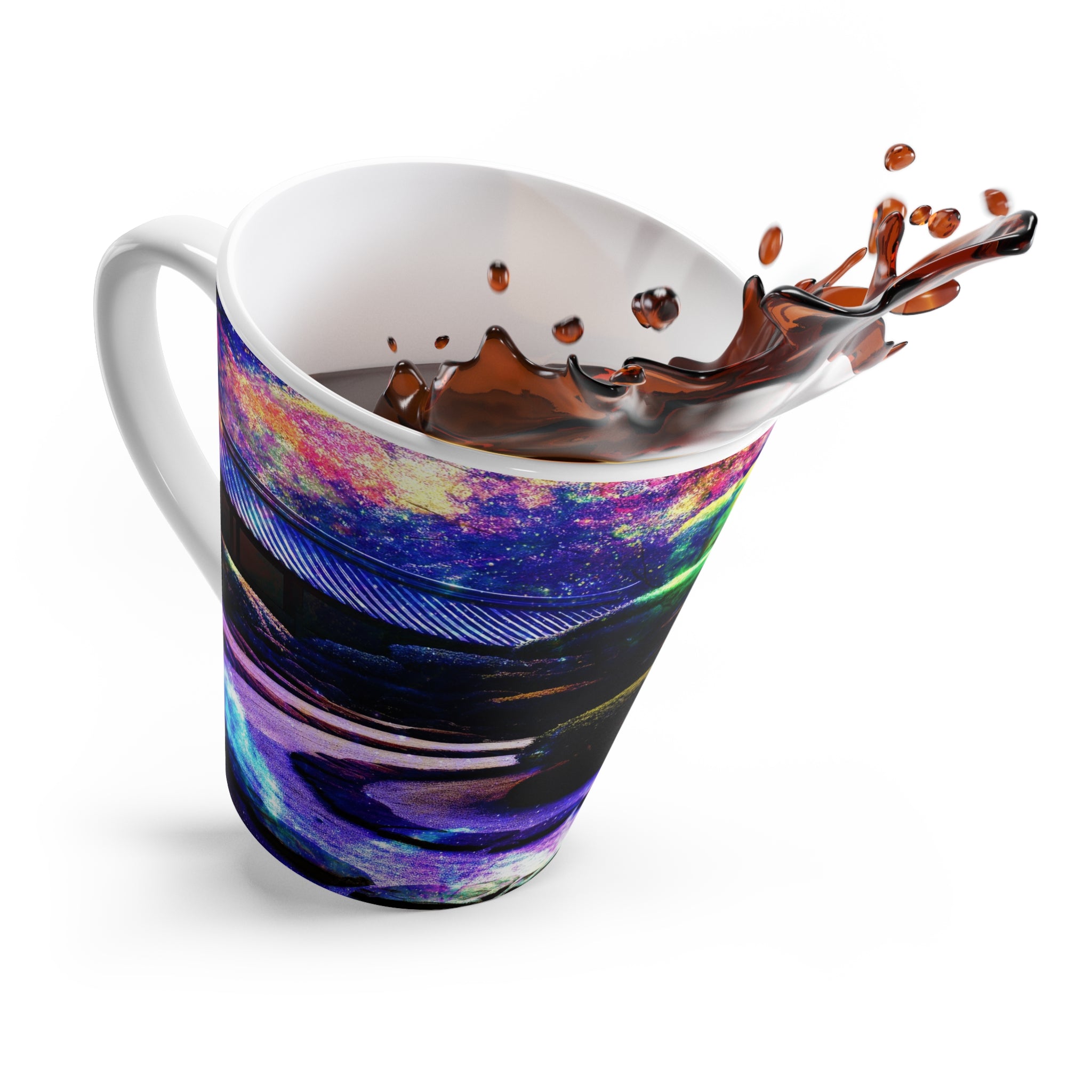Spirited Marie Wide Awake Tranquil Garden Dreams Latte Mug