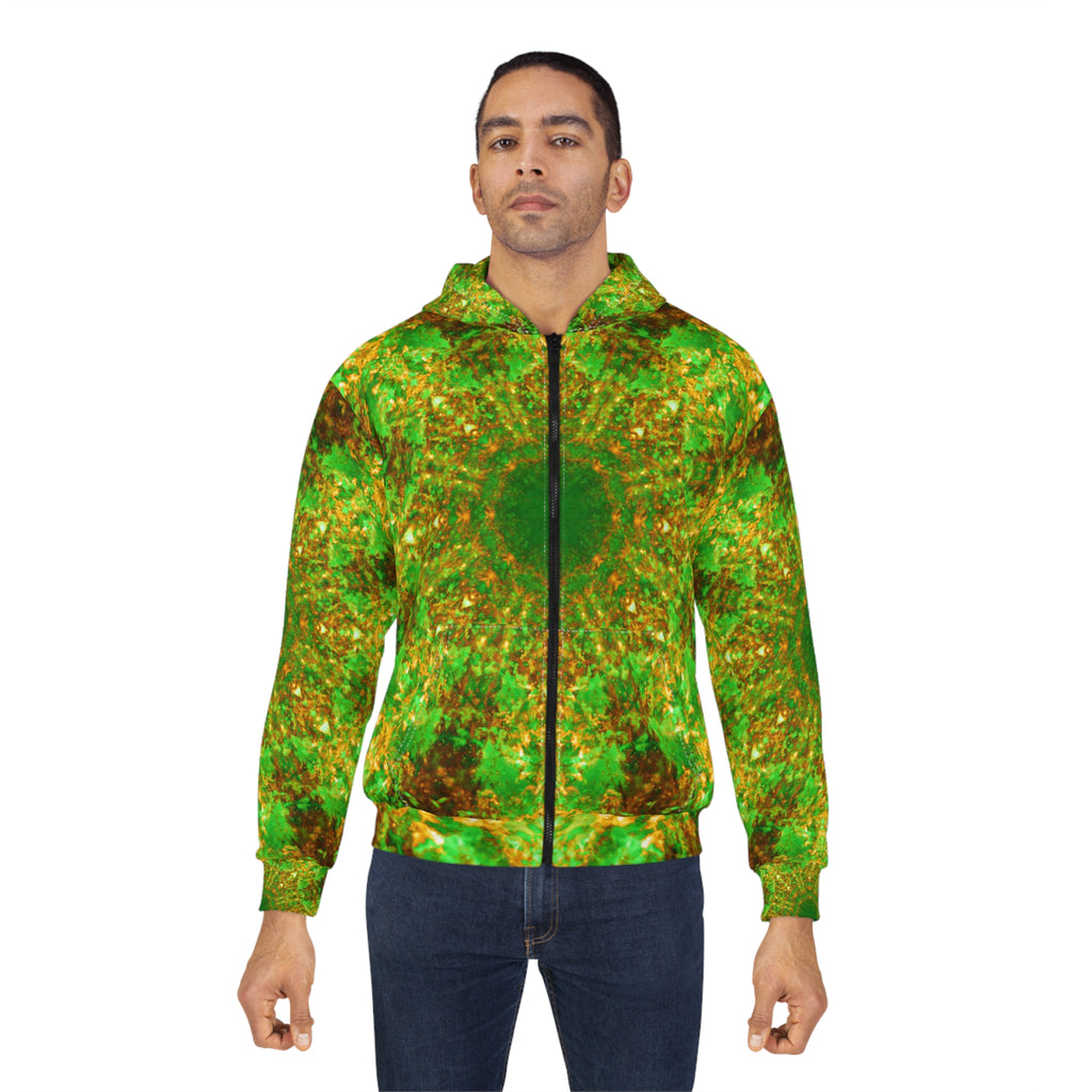 Katerina's Yule Lighted String Desires Unisex Zip Hoodie