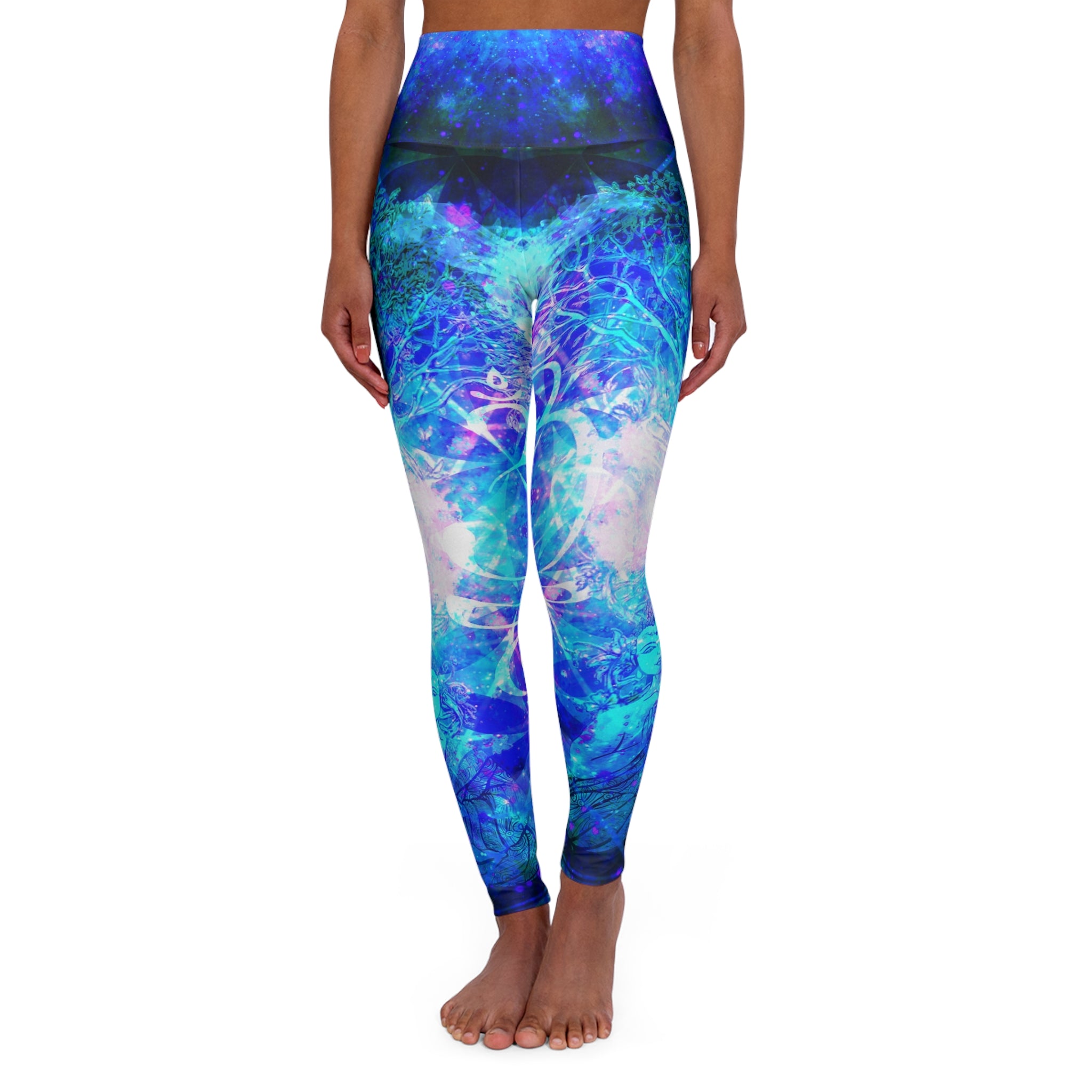 Amen Jin's Memories of Yesterday Buddha Meditations High Waisted Yoga Leggings