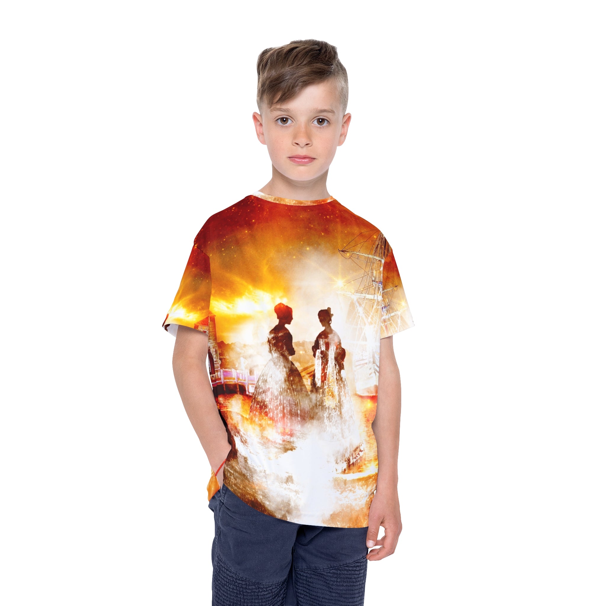 Samhain Salem Harbor Dreams Kid Sport Shirt