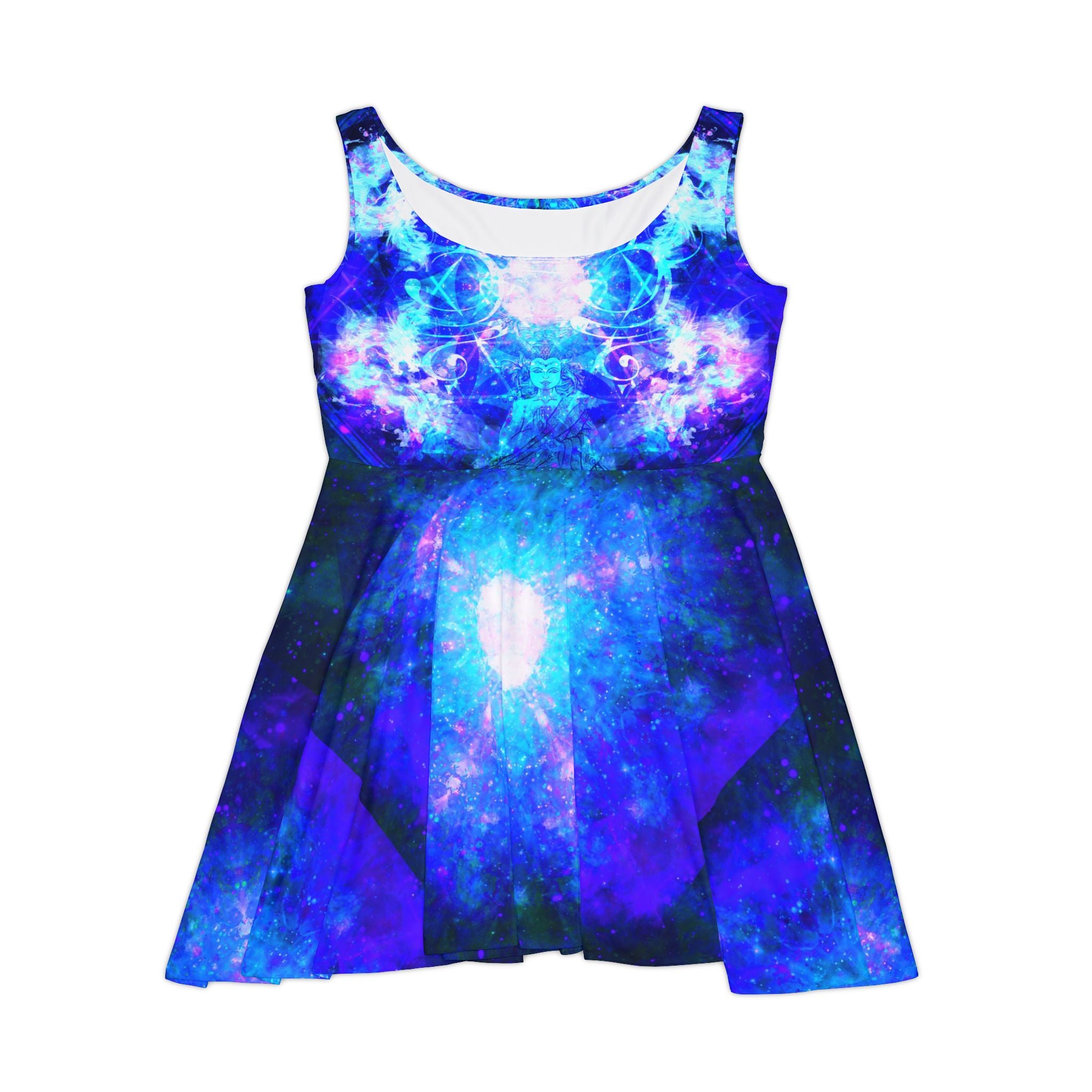 Amen Jin's Memories of Yesterday Buddha Meditations Women's Skater Dress