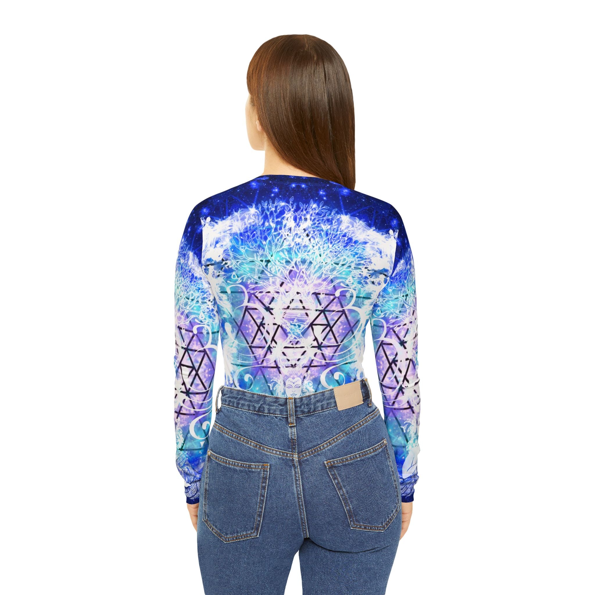 Amen Jin's Eros & Psyche Buddha Meditations Women's Long Sleeve V-neck Shirt