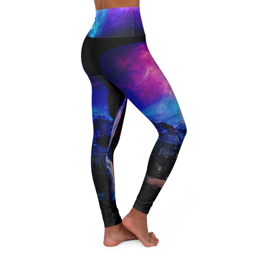 Creation's Heaven Hideaway Mountain Dreams  High Waisted Yoga Leggings