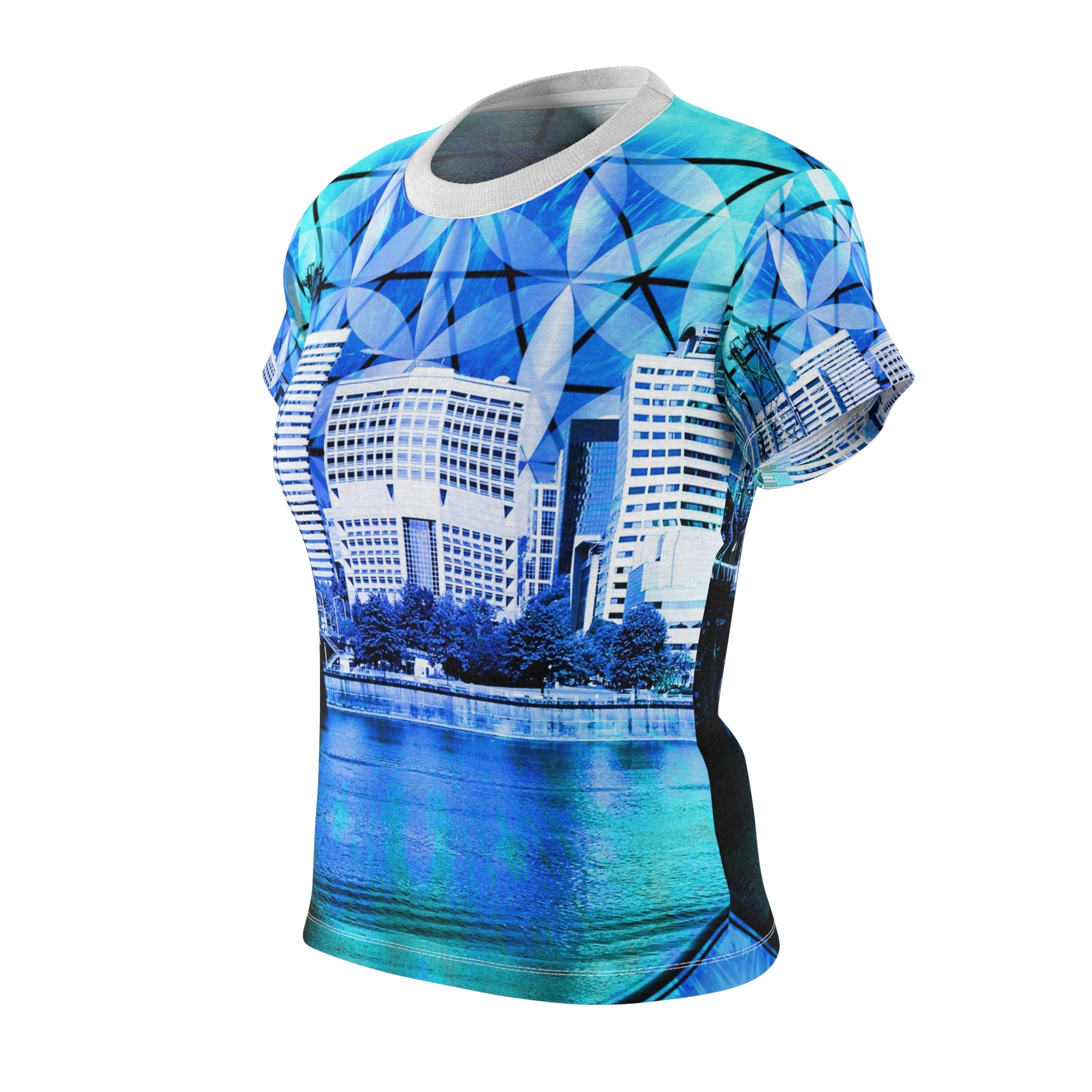 Amen Jin's Blue Sun Portland Meditations Women's Tee