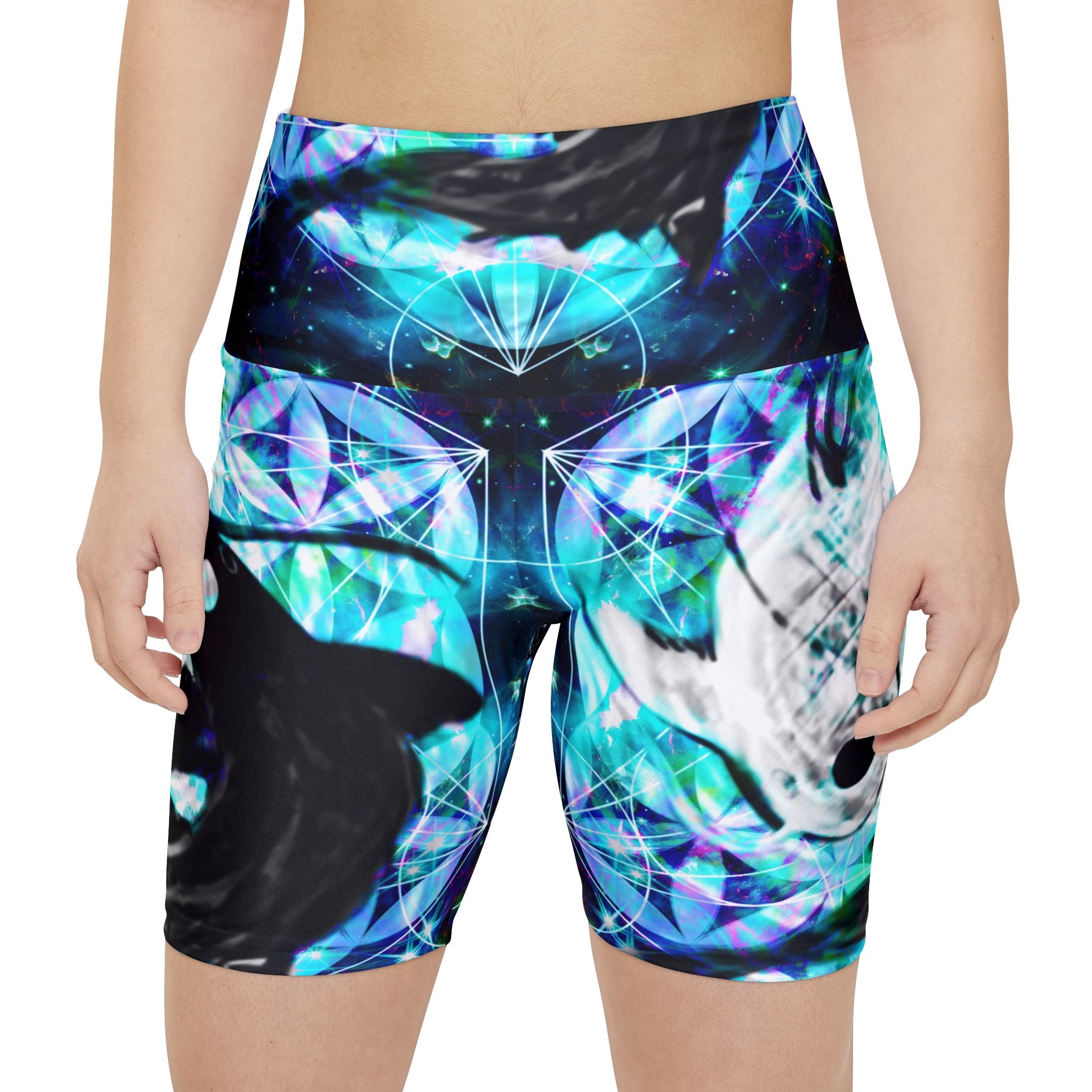 Katerina's Now and Forever Desires Koi Meditations Women's Workout Shorts
