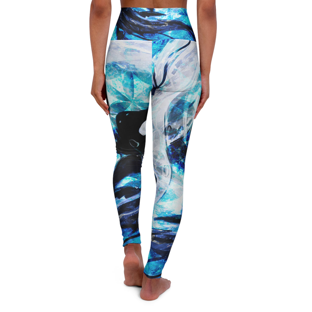 Amen Jin's All the White Horses Koi Meditations High Waisted Leggings