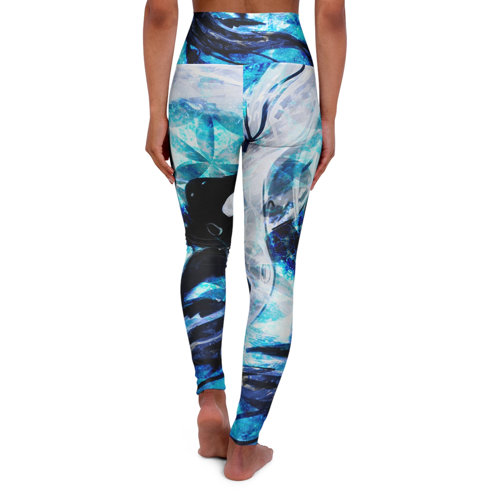 Amen Jin's All the White Horses Koi Meditations High Waisted Leggings
