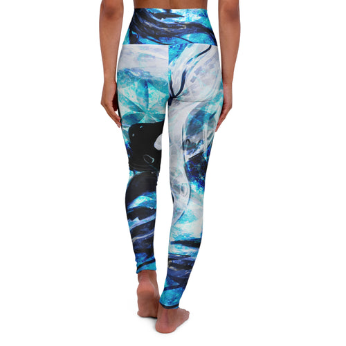 Amen Jin's All the White Horses Koi Meditations High Waisted Leggings