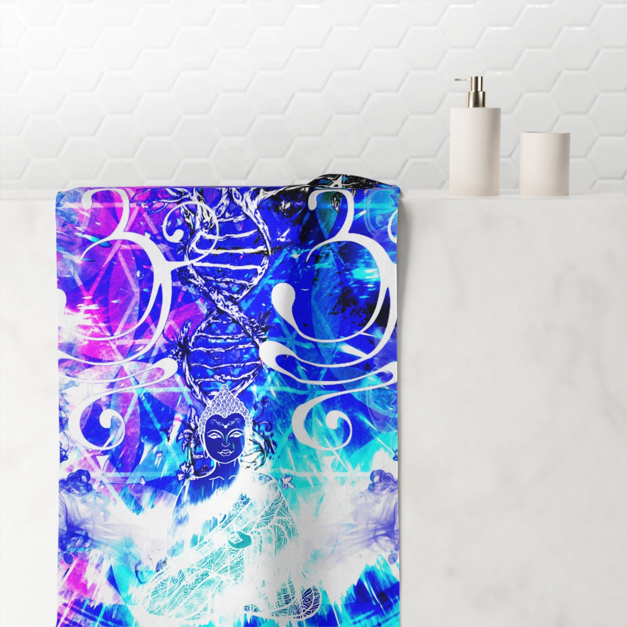 Creation's Buddha Meditations Mink-Cotton Towel
