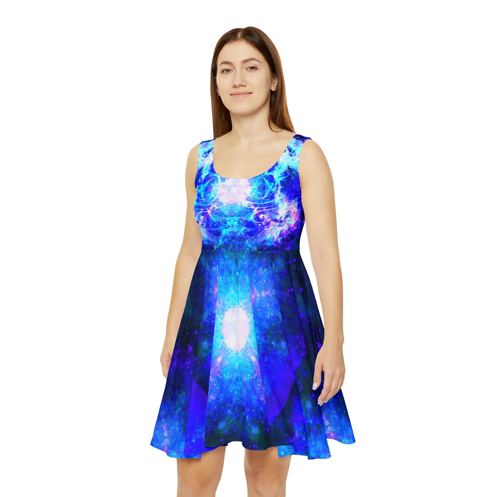 Amen Jin's Memories of Yesterday Buddha Meditations Women's Skater Dress