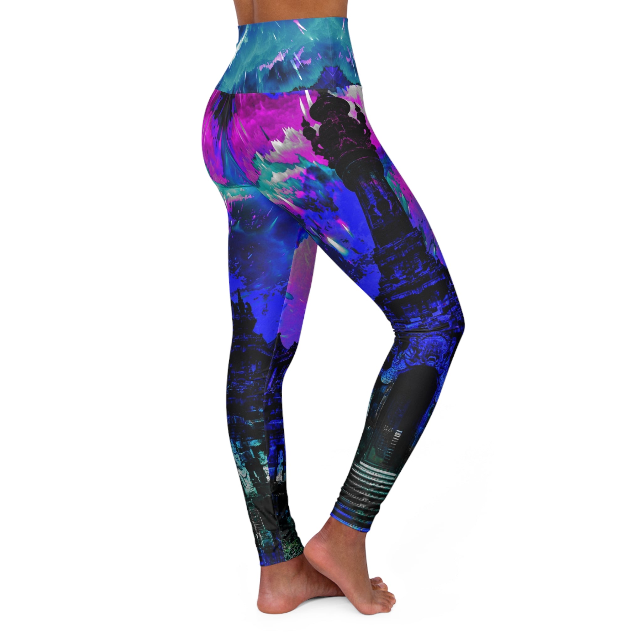 Creation's Balinese Desires High Waisted Yoga Leggings