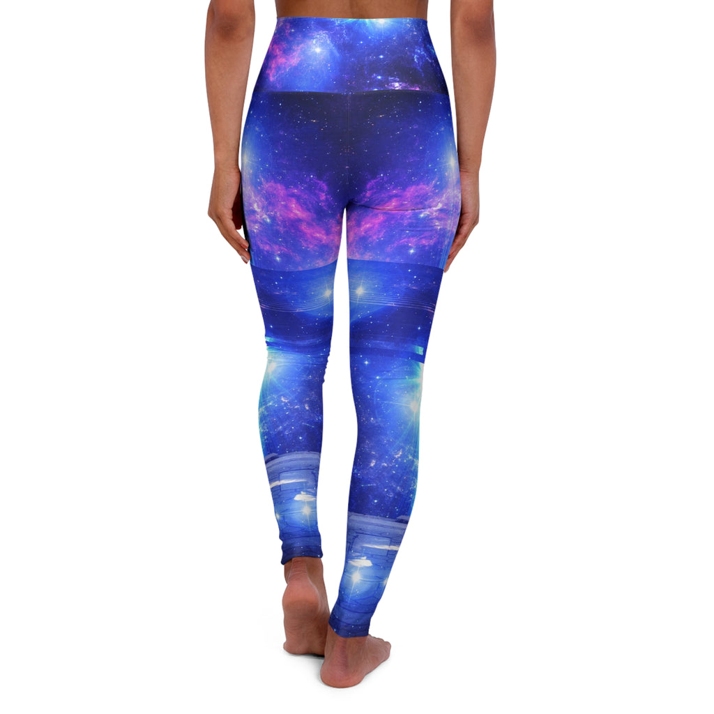 Iridescent Pathway to Neverland Dreams High Waisted Yoga Leggings