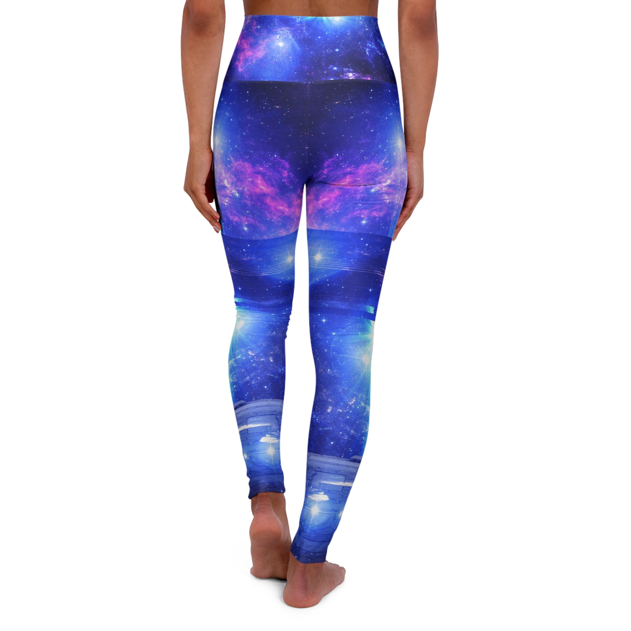 Iridescent Pathway to Neverland Dreams High Waisted Yoga Leggings
